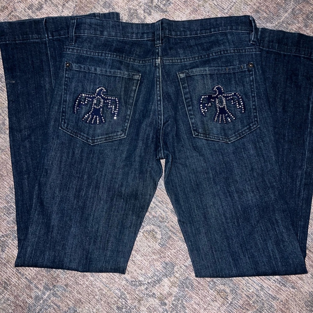 TBB thunderbird rhinestone jeans